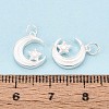 925 Sterling Silver Moon with Star Charms STER-N016-93S-4