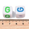 Opaque Acrylic Enamel European Beads AC-ACBA1794-04G-3