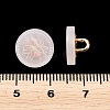 1-Hole Resin Alloy Shank Buttons FIND-B065-03G-13-3