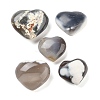 Natural Agate Heart Love Healing Stones G-G125-01C-1