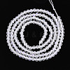 AB Color Plated Natural Quartz Crystal Beads Strands G-T144-A07-05-2