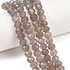 Natural Grey Agate Beads Strands G-C259-A36-5x8mm-1