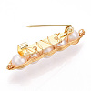 Natural Pearl Brooches for Women JEWB-N001-01G-3
