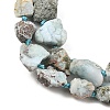 Raw Rough Natural Larimar Beads Strands G-D101-A06-01-4