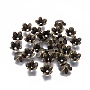 Tibetan Style Flower Alloy Bead Caps TIBEP-S192-AB-NR-1