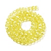 Electroplate Transparent Glass Beads Strands EGLA-A035-T6mm-A03-2