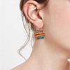 DIY Beads Geometry Drop Earring Making DIY-SZ0007-02-6