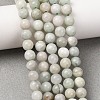 Natural Myanmar Jade/Burmese Jade Beads Strands G-D0001-08-6mm-01-2
