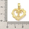 Heart Brass Pendants KK-I714-04G-T-3