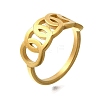 Hollow Ring 304 Stainless Steel Finger Ring for Women RJEW-L126-18B-G-4