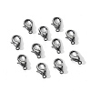 Zinc Alloy Lobster Claw Clasps PALLOY-YW0001-12B-2