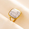 Adjustable 304 Stainless Steel Cuff Open Rings for Women TI2692-8-1