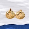 304 Stainless Steel Stud Earrings EJEW-F357-01G-03-1