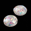 Resin Imitation Opal Cabochons RESI-E042-07B-4