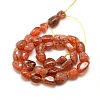 Nuggets Synthetical Crackle Agate Beads Strands G-P031-01-3