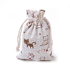 Burlap Kitten Packing Pouches LS-ABAG-I001-10x14-03-2
