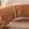304 Stainless Steel Rhinestone Plain Bangles for Women AF6999-1-1