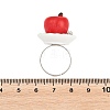 Afternoon Tea Resin & Plastic Adjustable Finger Rings for Women RJEW-K317-01A-3