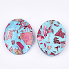 Assembled Synthetic Imperial Jasper and Turquoise Pendants G-S329-065B-2
