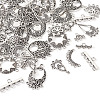  Jewelry 72Pcs 12 Style Tibetan Style Alloy Chandelier Components Links TIBE-PJ0001-01-14