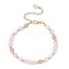 Glass Round Beaded Bracelets BJEW-JB12072-01-2
