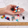 96Pcs 24 Colors Polycotton(Polyester Cotton) Tassel Pendant Decorations FIND-TA0001-27-16