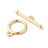 Brass Toggle Clasps KK-P234-65G-2
