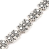 Rectangle Tibetan Style Alloy Beads Strands X-TIBEB-O007-51-NR-3