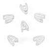 6Pcs 925 Sterling Silver Hollow Initial Beads STER-TA0001-53A-2