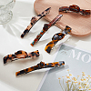 6Pcs 6 Styles Acetic Acid and Iron Snap Hair Clips PHAR-GA0001-02-4