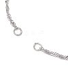 304 Stainless Steel Singapore Chain Bracelet Making AJEW-JB01306-02-2