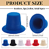 Fingerinspire 6Pcs 6 Colors EVA Cloth Mini Hat Fascinator Base AJEW-FG0005-04-2