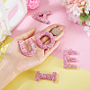 5Pcs 5 Styles Handmade Polymer Clay Rhinestone Big Pendants FIND-BT0001-39D-6