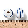 Printed Wood European Beads WOOD-Z002-07E-3