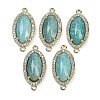 Natural Amazonite Faceted Oval Links G-B126-06G-03-1