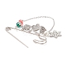 Christmas Gift Box & Snowflake & Santa Claus Charms Alloy Safety Pin Brooch JEWB-TA00001-5