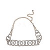 Alloy Crystal Rhinestone Ring Link Waist Belly Chains for Women FS-WGB7078-01-2