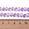 Baking Paint Transparent Glass Beads Strands LS-GLAA-Q109-01A-03-4