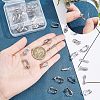 Unicraftale 50Pcs 5 Style 201 & 304 Stainless Steel Clip-on Earring Converters Findings STAS-UN0038-19-2