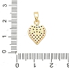 Brass Micro Pave Cubic Zirconia Pendants KK-B158-02G-02-3
