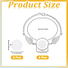 5Pcs Zinc Alloy Heat Transfer Blank Link Bracelet Making FIND-UN0010-24-3