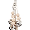 Iron Bell Pendant Decoration HJEW-JM02249-03-4