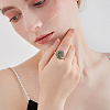 Brass Adjustable Ring Findings KK-BBC0023-69A-6