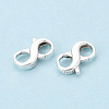 925 Sterling Silver Double Opening Lobster Claw Clasps STER-T008-73S-02-3