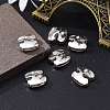 Letter Slider Beads for Watch Band Bracelet Making ALRI-O012-H-NR-4