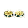 Brass Rhinestone Spacer Beads RB-A014-L12mm-03G-2