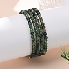 Natural Moss Agate Beads Stretch Bracelets XZ8284-1-2