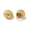 Brass Woven Round Hoop Earrings EJEW-G312-04G-2