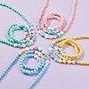 Stretch Kids Beaded Necklace & Bracelet Jewelry Sets SJEW-JS01198-2