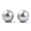 Spray Painted ABS Plastic Imitation Pearl Beads OACR-T015-05B-03-2
